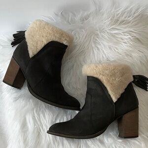 Band of Gypsies Black and Cream Winter Boots